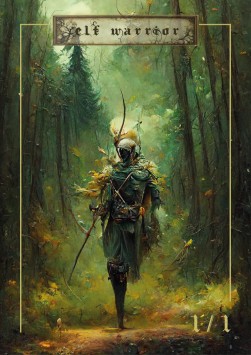 Elf Warrior Token (Green 1/1) (V.1)