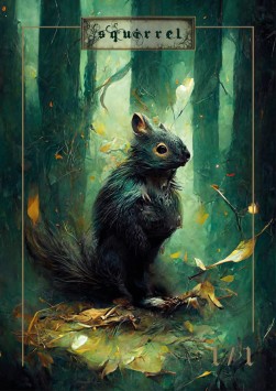 Squirrel Token (Green 1/1)