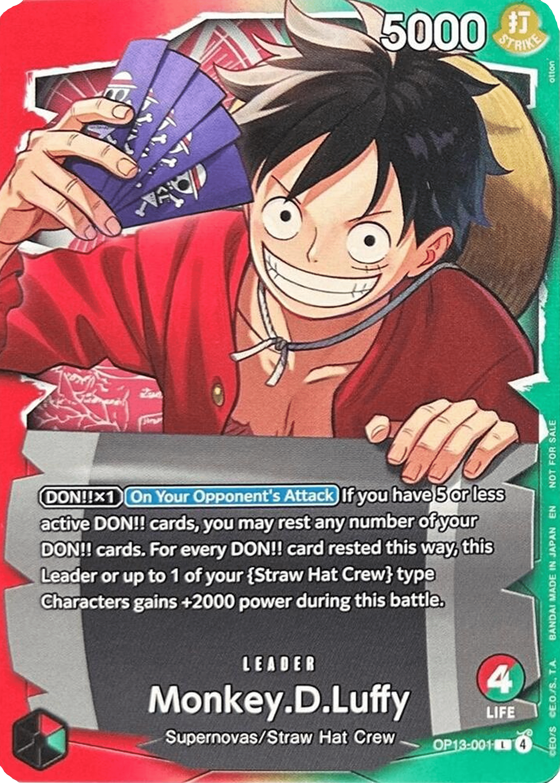 Monkey.D.Luffy (OP13-001) (V.2)