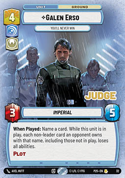 Galen Erso, You'll Never Win (V.2)