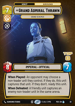 Grand Admiral Thrawn, Grand Schemer (V.1)