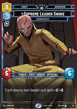 Supreme Leader Snoke, Shadow Ruler