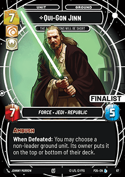 Qui-Gon Jinn, The Negotiations Will Be Short (V.4)