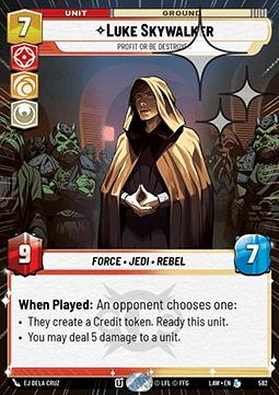 Luke Skywalker, Profit or Be Destroyed (V.2)