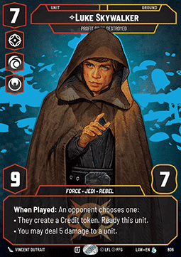 Luke Skywalker, Profit or Be Destroyed (V.3)