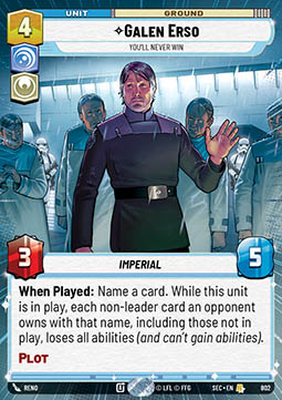 Galen Erso, You'll Never Win (V.2)