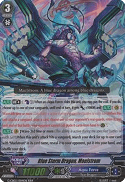Blue Storm Dragon, Maelstrom [G Format] (V.2 - Triple Rare)