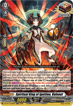 Spiritual King of Ignition, Valnout [D-Format]