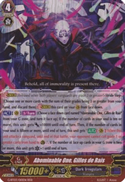 Abominable One, Gilles de Rais [G Format] (V.2 - Triple Rare)