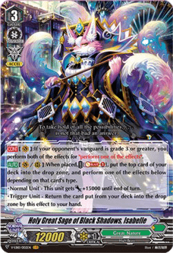 Holy Great Sage of Black Shadows, Isabelle [V Format] (V.1 - Vanguard Rare)