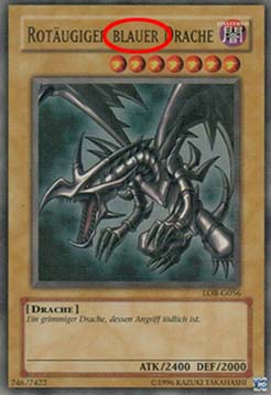 Red-Eyes Black Dragon (V.1 - Ultra Rare)