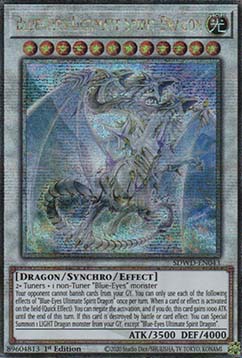 Blue-Eyes Ultimate Spirit Dragon (V.3 - Quarter Century Secret Rare)
